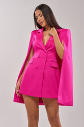 A LA MODE MINI BLAZER DRESS IN PINK