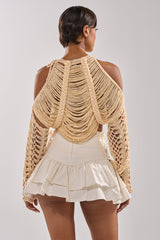 CATCHING FEELING FRINGE SWEATER