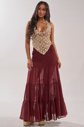 DRIFTING AWAY MAXI SKIRT