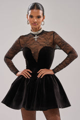 DRESSED TO IMPRESS LACE MINI DRESS