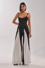 ALL DAY EVERYDAY COLOR BLOCK WOVEN JUMPSUIT