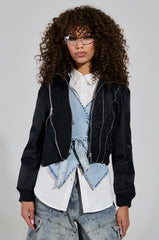 DUKE ZIPPER DETAIL BOMBER