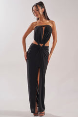 DONT BREAK MY HEART STRAPLESS MAXI DRESS