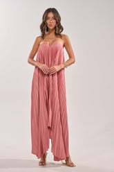 EMERALD DREAM SLEEVELESS MAXI DRESS IN PINK