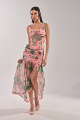 DREAMING FLORAL MAXI SKIRT