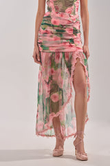 DREAMING FLORAL MAXI SKIRT