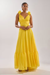DREAM GIRL MAXI DRESS IN YELLOW