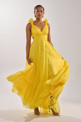 DREAM GIRL MAXI DRESS IN YELLOW