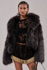 DUSK TIL DAWN FAUX FUR COAT