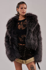DUSK TIL DAWN FAUX FUR COAT