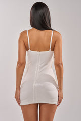 CAUGHT IN MY WEB MINI DRESS