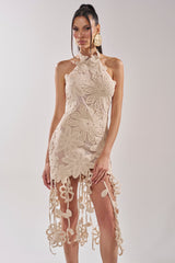 CELINE FLORAL MIDI DRESS