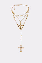 DRIPPED OUT CROSS LARIAT