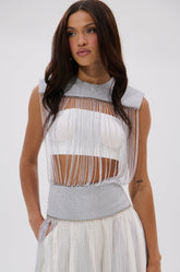 ARK SLEEVELESS CHAIN TOP