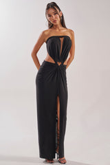 DONT BREAK MY HEART STRAPLESS MAXI DRESS