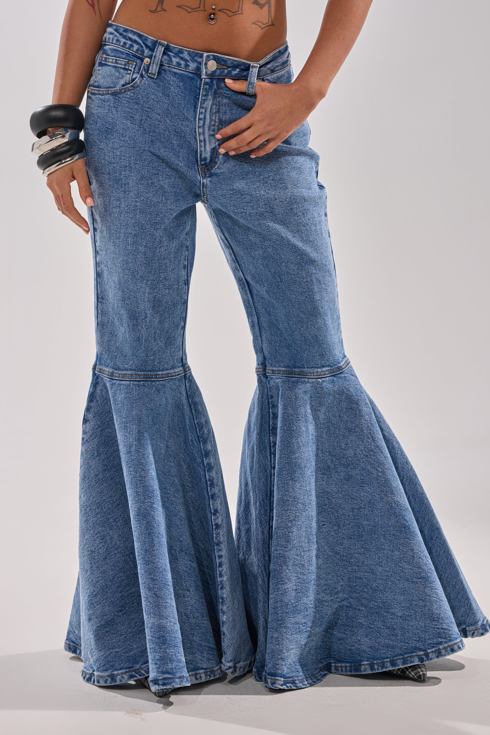 DONT PLAY WITH MY HEART BELL BOTTOM DENIM