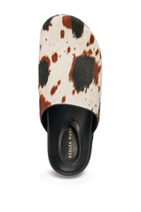 AZALEA WANG MUKEY COW PRINT CALF HAIR FLAT