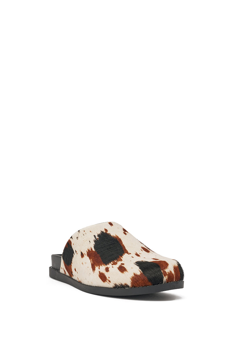 AZALEA WANG MUKEY COW PRINT CALF HAIR FLAT