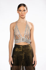 BREATHTAKING RHINESTONE TOP